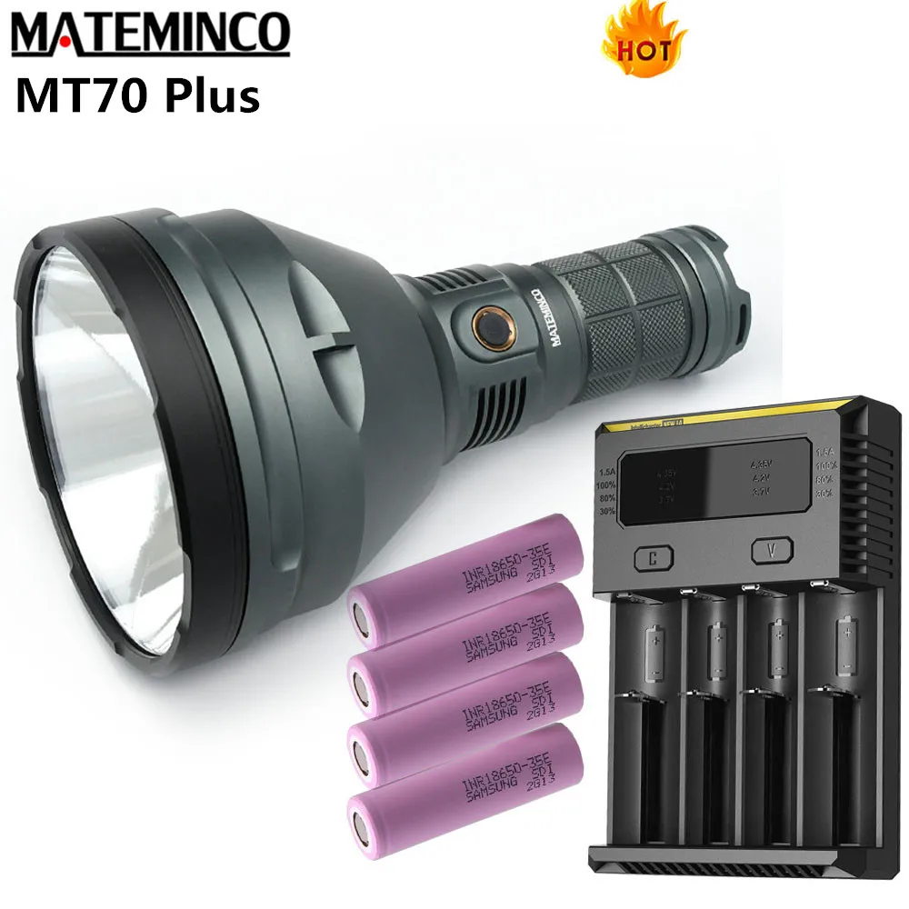 Mateminco MT70 Plus фонарик комплект CREE XHP70.2 Макс 6000 люмен дальность луча 1549 м Факел + 3500