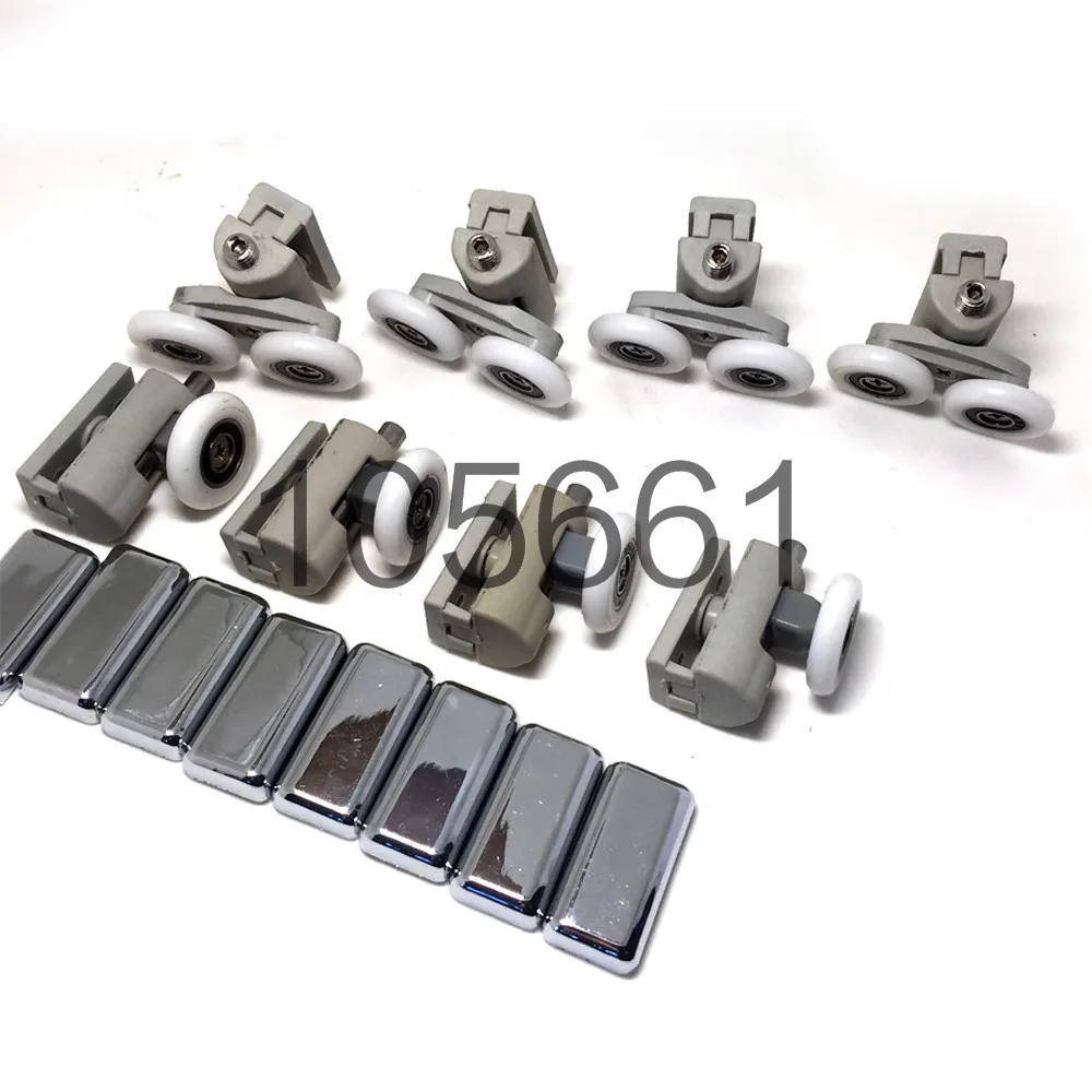 Набор из 8 роликов для душевых дверей/колес/бегунов/шкивов диаметром колеса 25