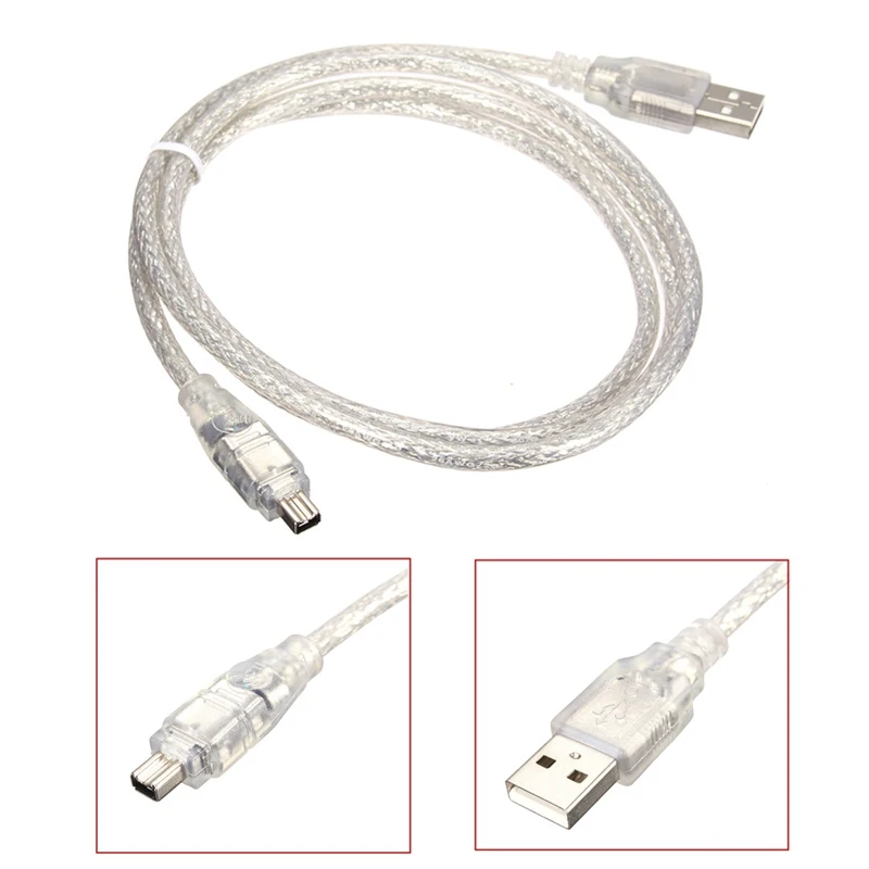 10 штук в наборе USB мужчина к Firewire IEEE 1394 4 контактный iLink шнур адаптера firewire 1394mm Tablet