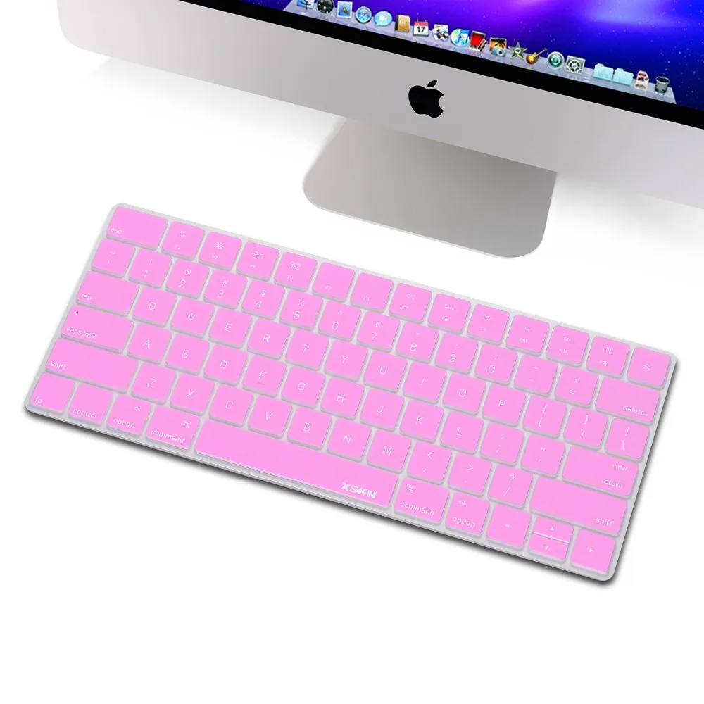 Защитный чехол для клавиатуры Защитная пленка XSKN Pink Apple Wireless Magic Keyboard