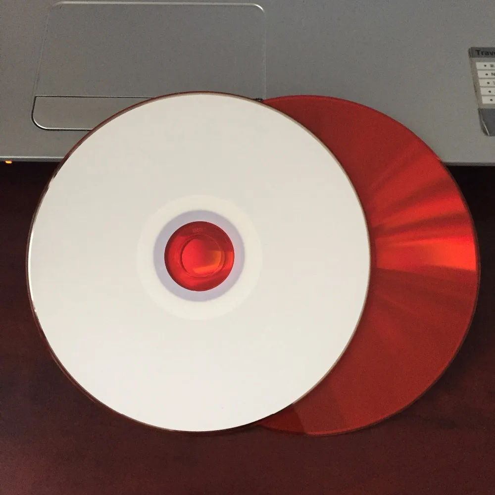 Wholesale 5 discs 700MB Car Blank Printable Red CD-R Disc