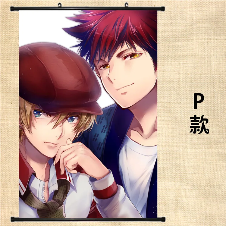 9 Японские декоративные картины аниме Shokugeki no Soma Yukihira souma Isshiki satoshi Nakiri erina домашний Декор настенный Свиток Плакат - Цвет: 9