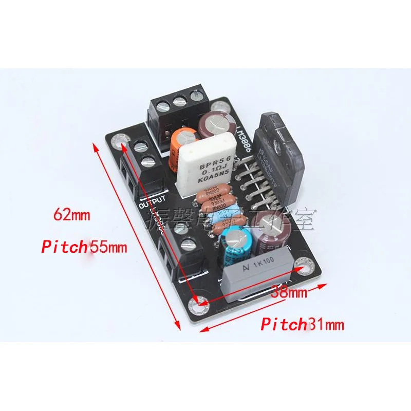Kaolanhon DC dual 20 28 в 68 Вт 4 Ом LM3886 TF плата усилителя Hi Fi Fever Class Mono домашняя аудио Плата 62*38