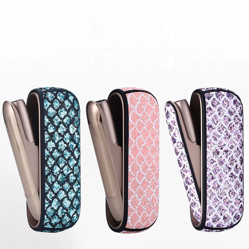 JINXINGCHENG Portable 3 Colors Twinkly Full Pouch Back Cover for iqos 3.0 Leather Case Accessories for iqos3 cover