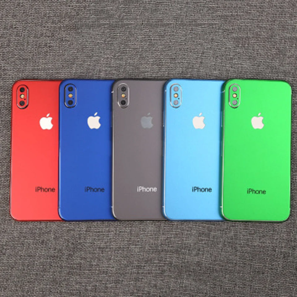 Телефон наклейка кожа для iphone 6 6S 6P 7 7P 8 8P X красная кожа Наклейка на мобильный телефон задняя наклейка для iphone телефон наклейки