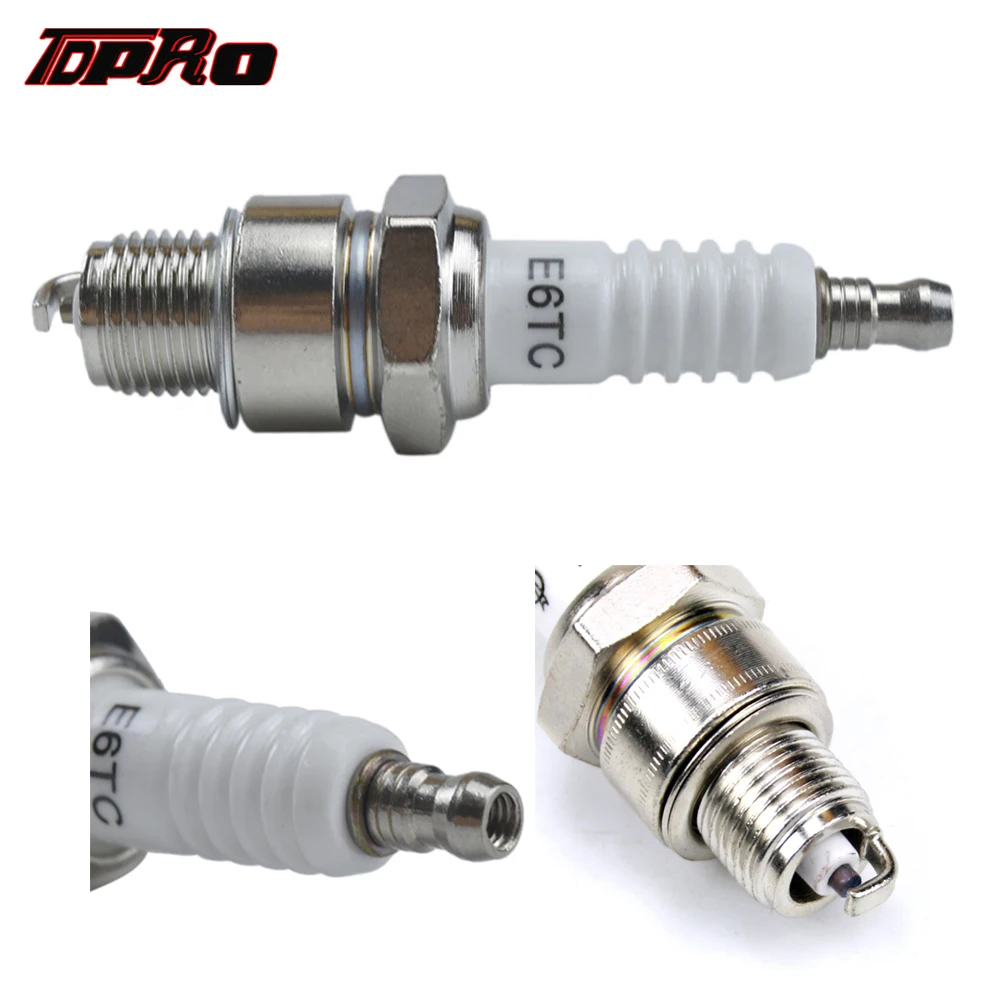 TDPRO новые свечи зажигания 2 тактный двигатель Свеча для 49cc 60cc 66cc 80cc моторизованный