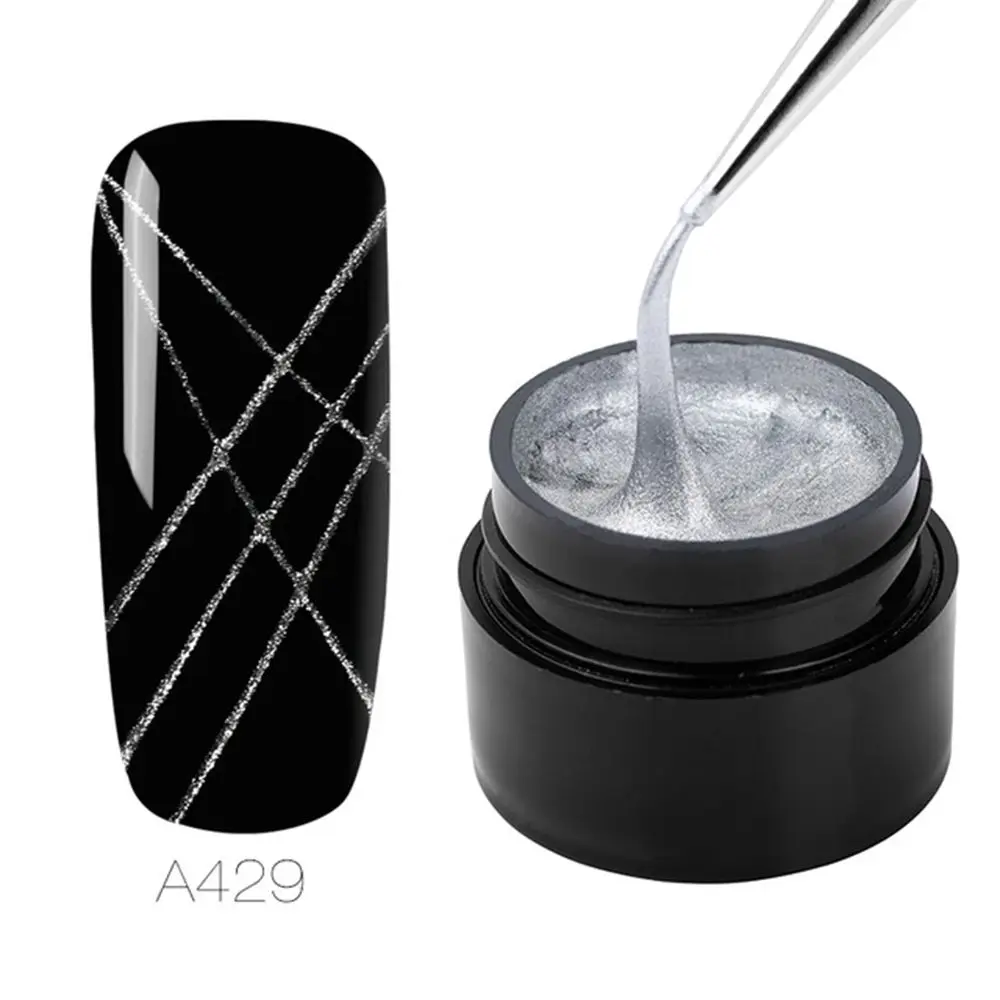 A429 ROSALIND Spider Gel Nail Polish DIY Web Painting Creative Nail Art Line Drawing Paint Nail Gel Pulling Silk Spider Gel Lacquer - Цвет: A429