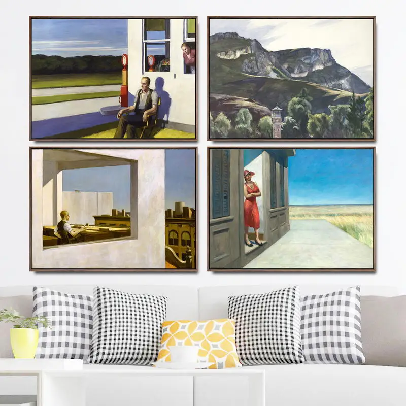 Настенные картины для украшения дома гостиной Эдвард Хоппе солнце находится в