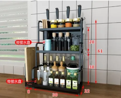 3 Layer L30cm 2 слоя 3 слоя из нержавеющей стали кухонная сушилка над раковиной бытовой держатель для хранения сушилка для посуды Полка Органайзер - Цвет: 3 Layer L30cm