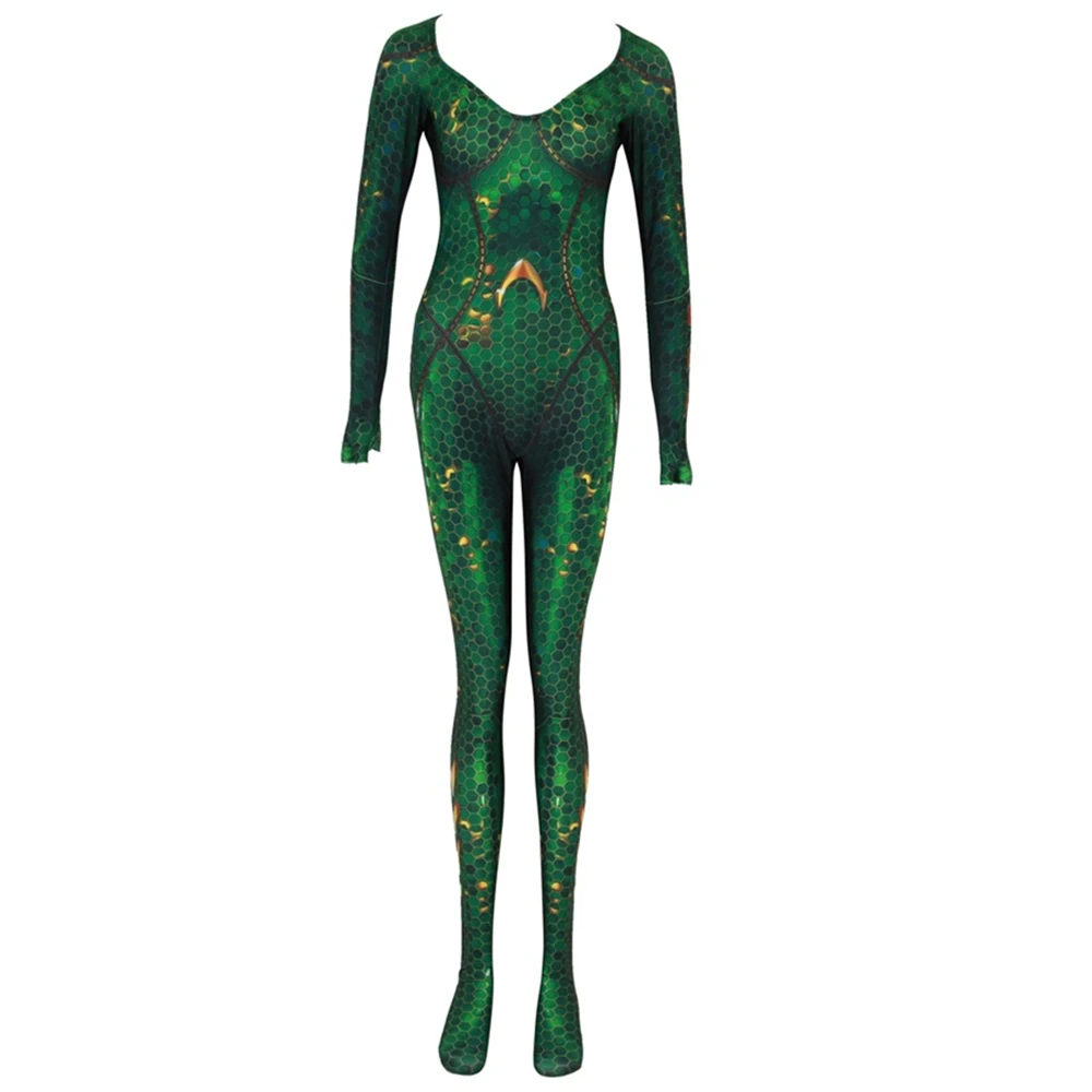 Новый костюм для косплея Aquaman Mera Queen Женский Детский комбинезон Zentai