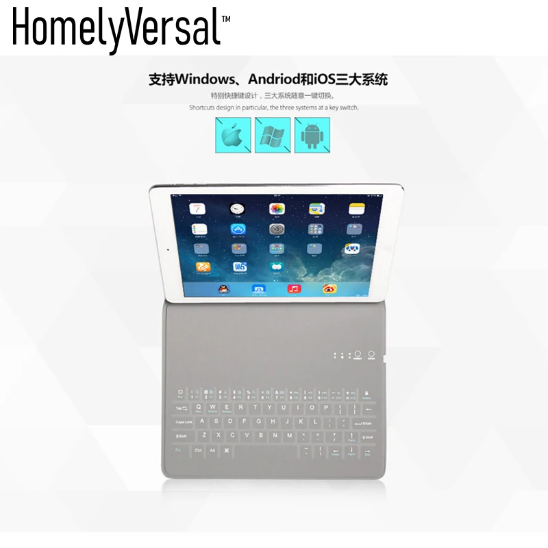 Тонкий беспроводной Bluetooth чехол для планшета iPad 7 9 портативный mini 1/ 2/3 /4 Ipad|Чехлы