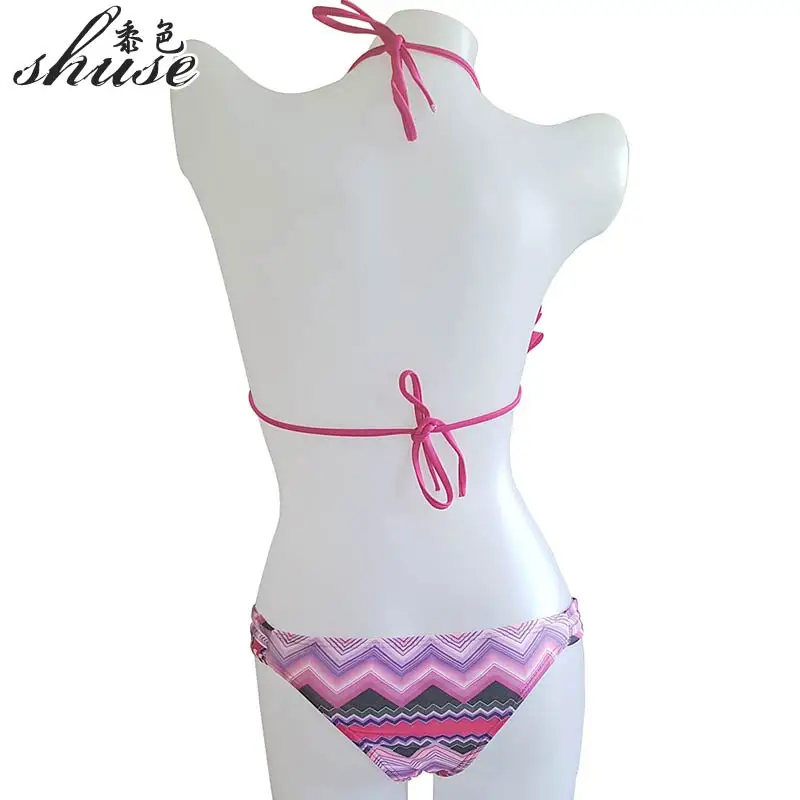 Новый комплект бикини Холтер спинки Для женщин купальный Костюмы мягкий