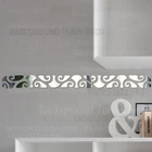 DIY линия талии 3D декоративные зеркальные наклейки на стену бордюр наклейка для гостиной спальни стены интерьера декор украшения дома R084