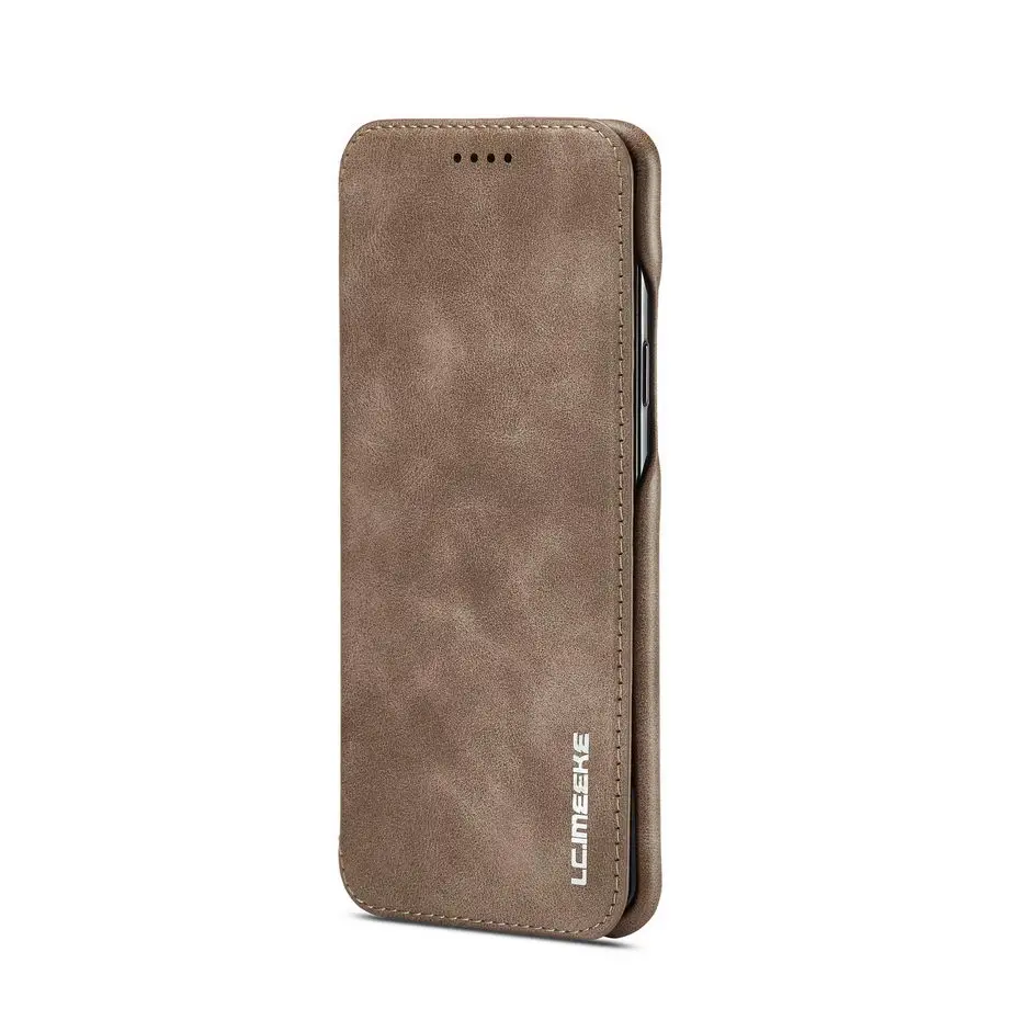 Coffee Роскошный флип-чехол для samsung galaxy S8 S7 S9 Plus Edge чехол из натуральной кожи кошелек Бизнес винтажный Чехол-книжка - Цвет: Coffee