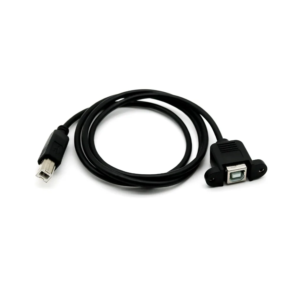 1x USB 2 0 B папа к гнездо Панель Крепления для принтера удлинитель Кабель шнур 30 см/50