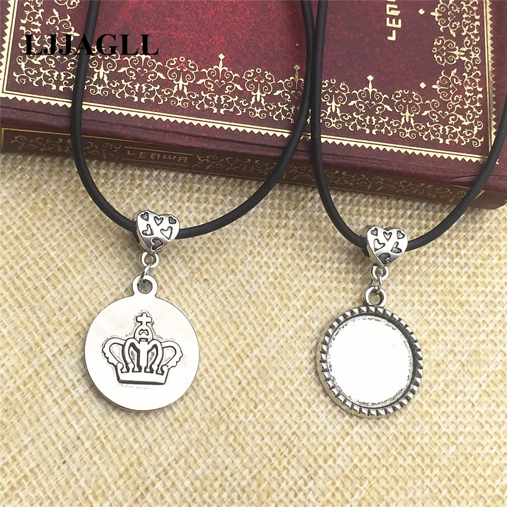 Для девочек Мода Цепочки и ожерелья 2 шт. металлического сплава старинное серебро