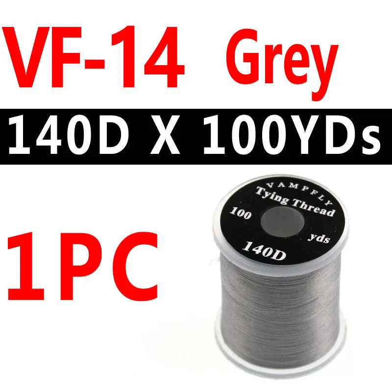 VF-14 1PC Bimoo 1 шт., 20 цветов, профессиональная нить для завязывания мух, нить для мух, форель, бас, материал для завязывания мух, 140 Denir, гибридные нити для завязывания нитей - Цвет: VF-14 1PC