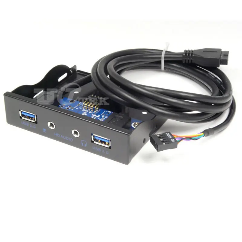 Адаптер PCI E Express PCIE для USB 3 0 с контроллером и передней панелью 5 дюйма концентратор