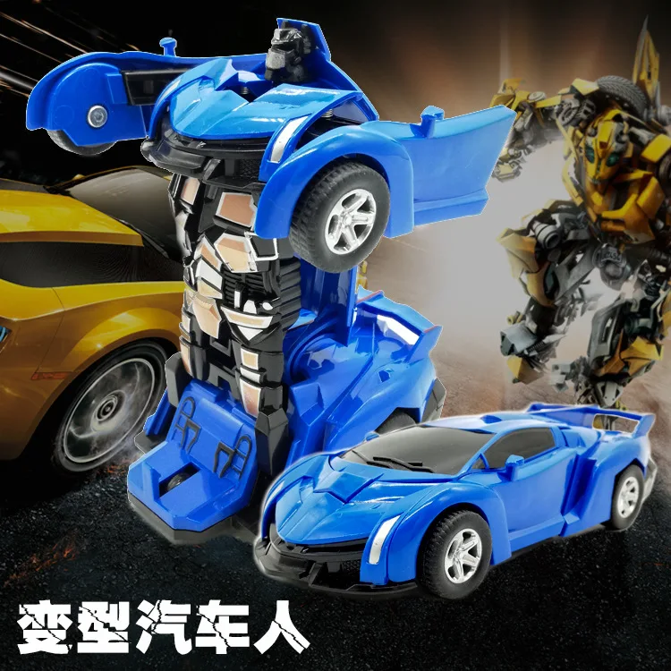 4 цвета гоночный автомобиль Crashing Transform gear модель автомобиля Робот Игрушки