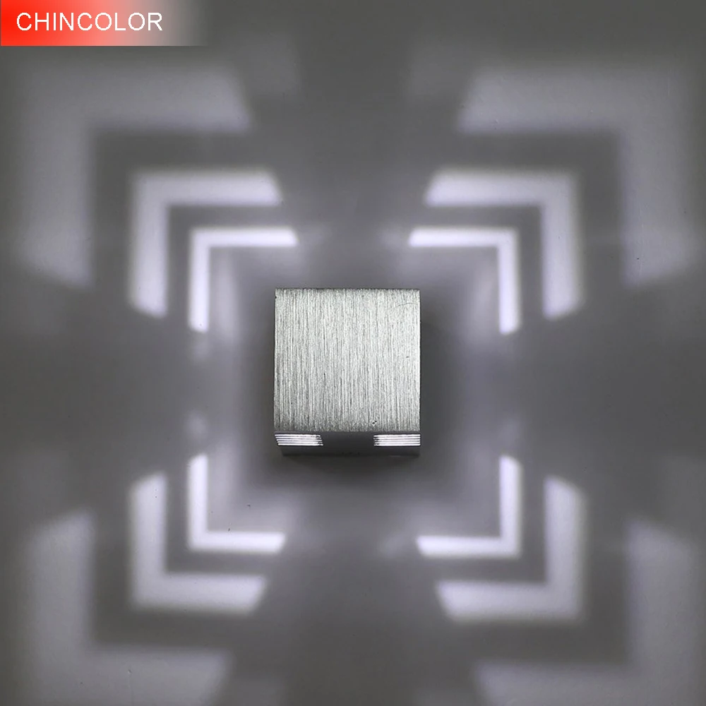 Современный 3 Вт Привело светильник настенный бра AC 85 В ~ 265 Алюминиевого сплава