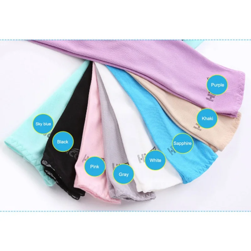 

Ice Silk Driving Sun Protection Uv Protection Sunscreen Long Sleeve Gloves Outdoor Sports Driving Long Arm Sleeve
