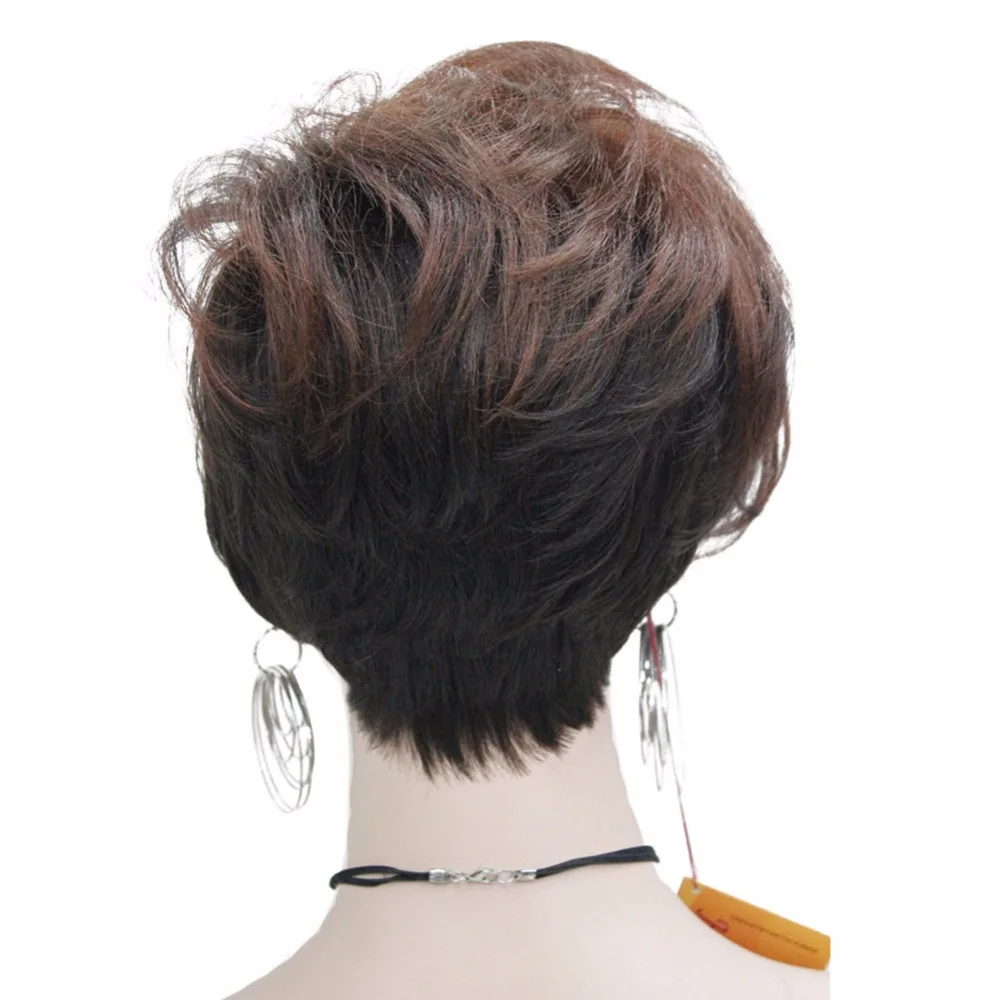StrongBeauty женские Асимметричные наклонные челки Черный короткий прямой Боб