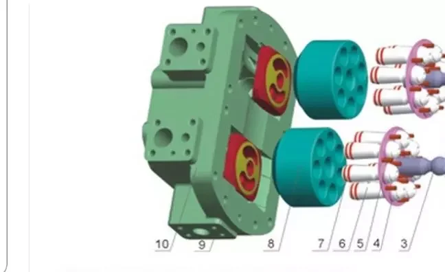 Ремонтный комплект для гидравлического поршневого насоса Rexroth A8VO200 детали
