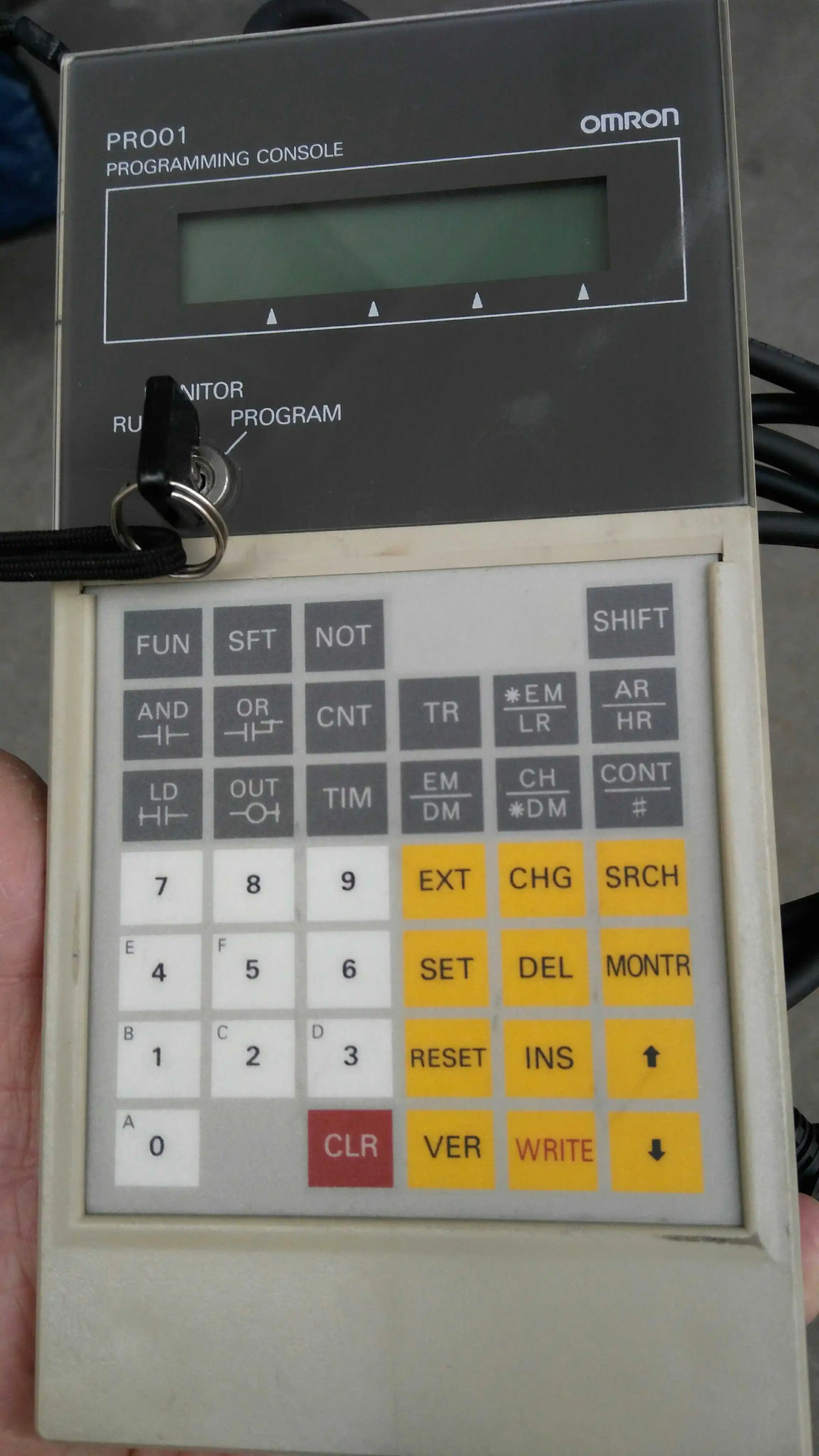 Новый или б/у пульт программирования для CQM1H-PRO01-E Omron Sysmac CQM1H CJ CS CPM2C ПЛК |