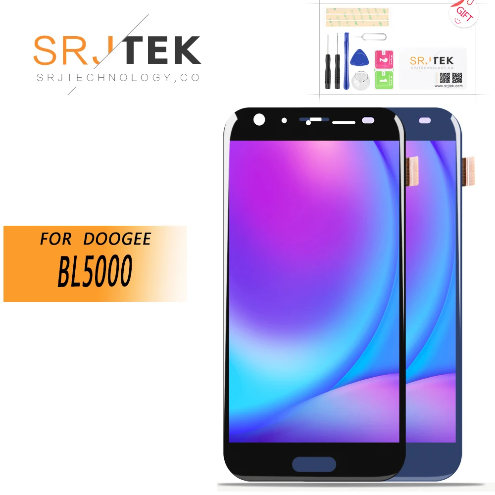 ЖК-дисплей 5,5 'Для DOOGEE BL5000 + дигитайзер сенсорного экрана, сменная стеклянная панель для DOOGEE BL5000, экран + инструмент + клей