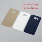 Стеклянный чехол с логотипом для Samsung Galaxy S6 G920F S6 edge G925F S6 edge Plus G928F, запасная крышка батарейного отсека