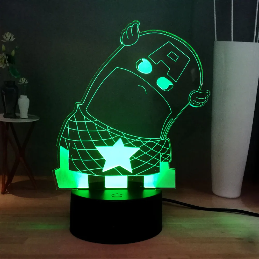 Милый Мститель фильм чудесный герой Капитан Америка светодиодный ночник RGB