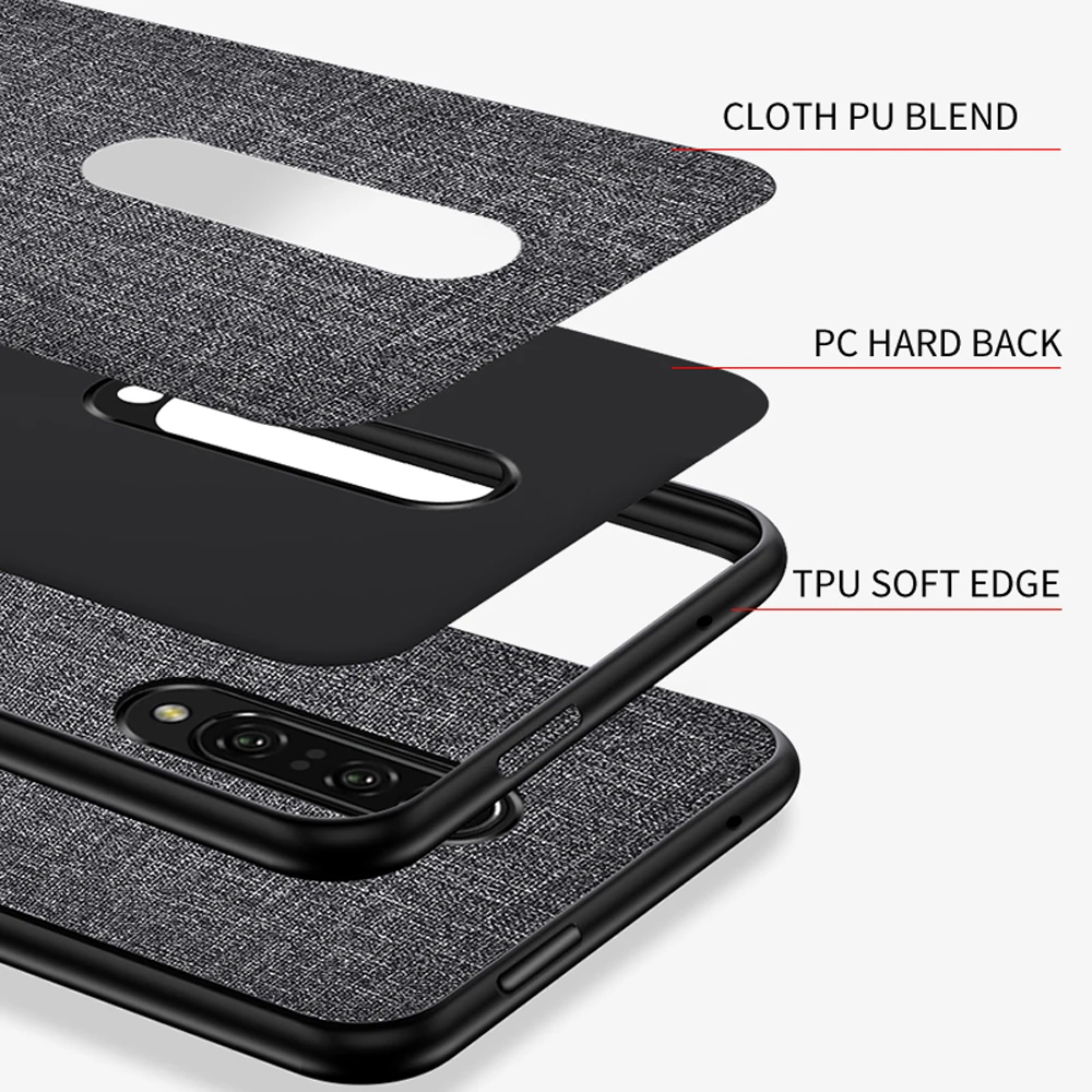 Ультратонкий тканевый чехол Eqvvol для OnePlus 7 Pro роскошный Текстурированный