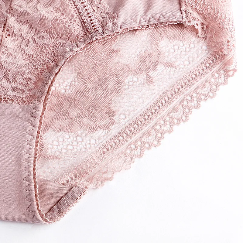 Женское нижнее белье с бантом сексуальное кружевное дышащее прозрачные трусики