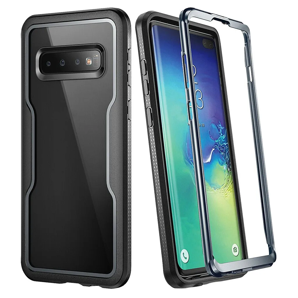 Корпус мобильного телефона для S10 Plus Прозрачный ударопрочный чехол с полным