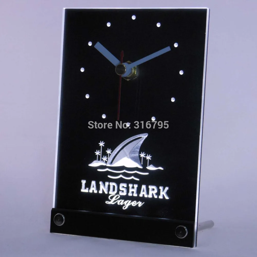 

Большие Настольные часы tnc0118 Landshark 3D со светодиодной подсветкой
