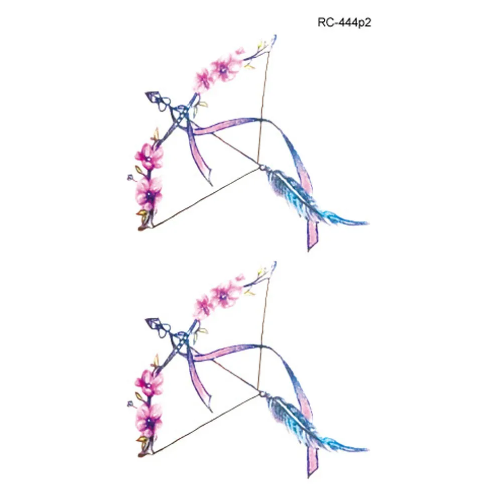 Тату с животными цветные водостойкие наклейки для боди-арта поддельные