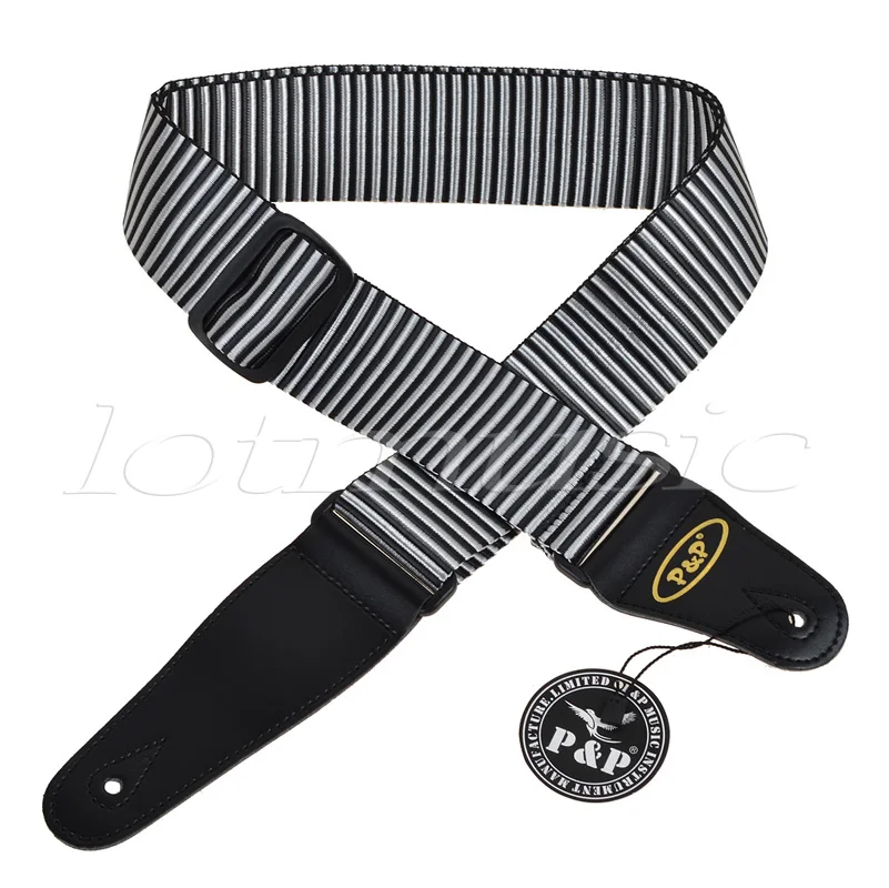 Гитарный ремень с кожаным наконечником нейлоновые регулируемые аксессуары