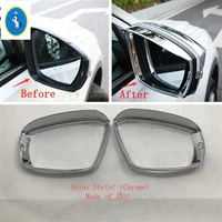 yimaautotrims auto accessory chrome rearview mirror rain eyebrow shade rainproof cover for volkswagen t roc t roc 2018 2021