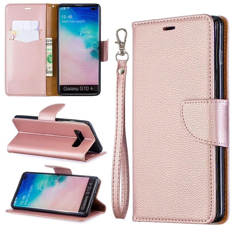 Чехол для samsung S10 S9 плюс Note10 плюс Etui A51 A71 A10 A20 E A30 A40 A50 A70 S M10 M20 M30 A6 J6 J4 A7-бумажник с откидной крышкой
