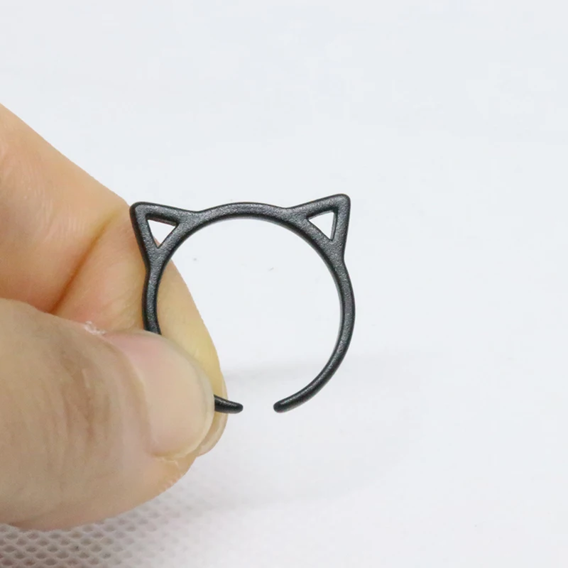 Кольцо регулируемое в виде головы кошки для мужчин и женщин 10 шт./лот|Кольца| |