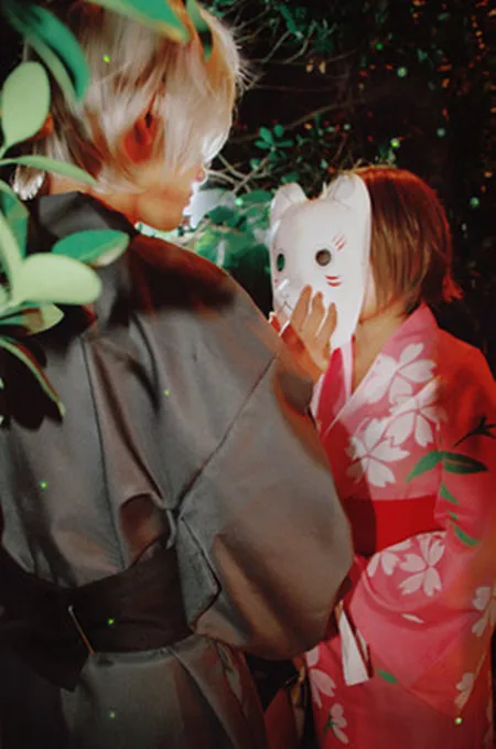 Бесплатная доставка костюм Hotarubi no Mori e Heroine Takegawa Hotaru аниме косплей ручная печать