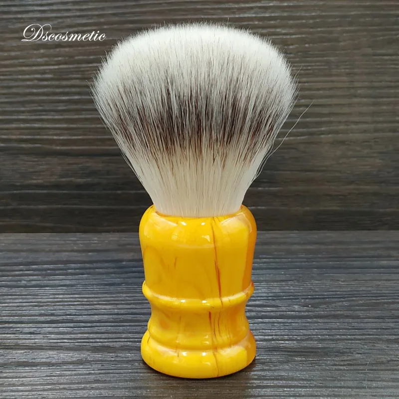 Dscosmetic 26 мм мягкая синтетическая щеточка для мужского бритья ручка из янтарной