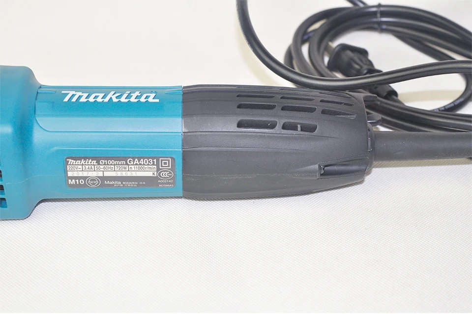 Японская угловая шлифовальная машина Makita 720 Вт 11000 об/мин GA4031 эргономичный дизайн угловая шлифовальная машина GA4030 100 мм " для резки металла