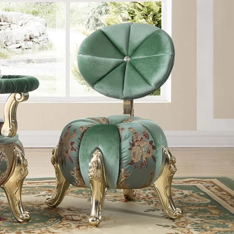 Античная Европейский Стиль отдыха диван одной ткани стул кофе тыквы спальня