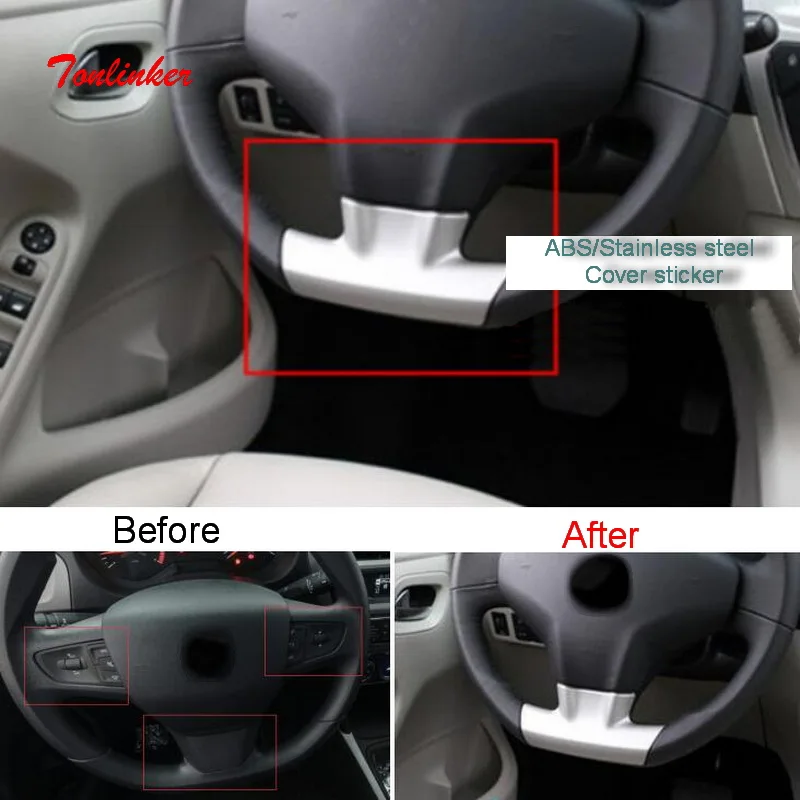 Tonlinker 3.6.9 часов крышка рулевого колеса Стикеры s для Citroen C Elysee 2014 19 стайлинга