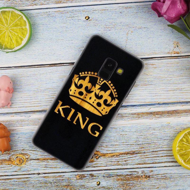 Жесткий чехол MLLSE King Queen 01 для Samsung Galaxy A10 A20 A30 A40 A50 A70 A20E A2 CORE M10 M20 M30 | Мобильные