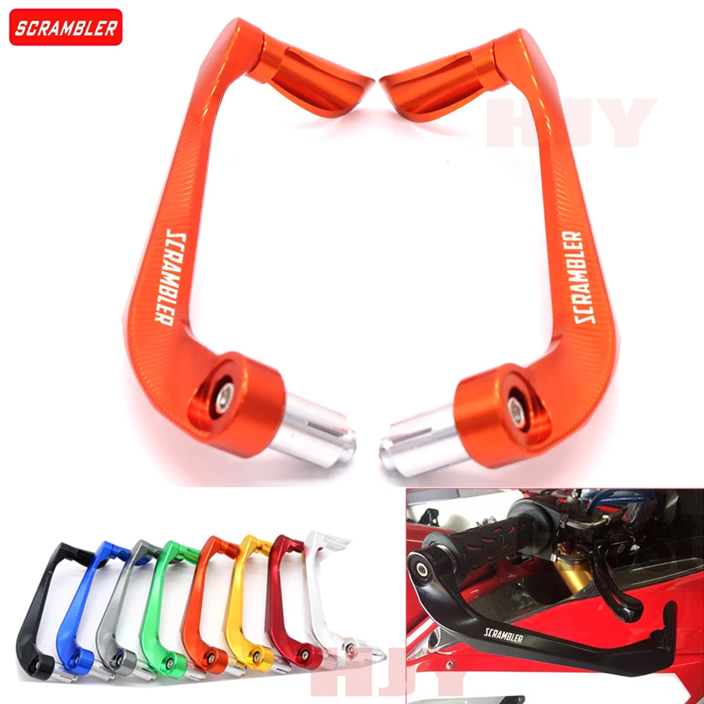 Universal 7/8&quot 22mm Motorcycle Handlebar Brake Clutch Levers Protector Guard For Ducati Scrambler Cafe Racer 2006-2017 | Автомобили и