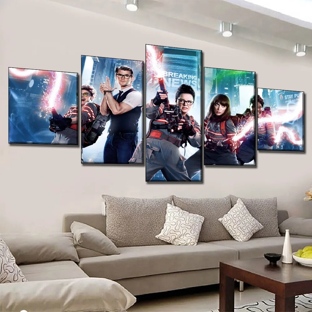 Новые 4 шт. модульная арт Стиль фильмов Ghostbusters топовых печатные картины холст