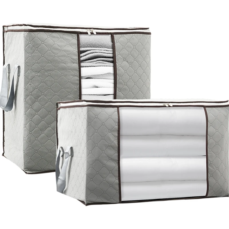 Home Save Space Organizator Non-Woven Toys Storage Box Pillows Clothing Quilt Big Wardrobe Organizer Bags | Дом и сад