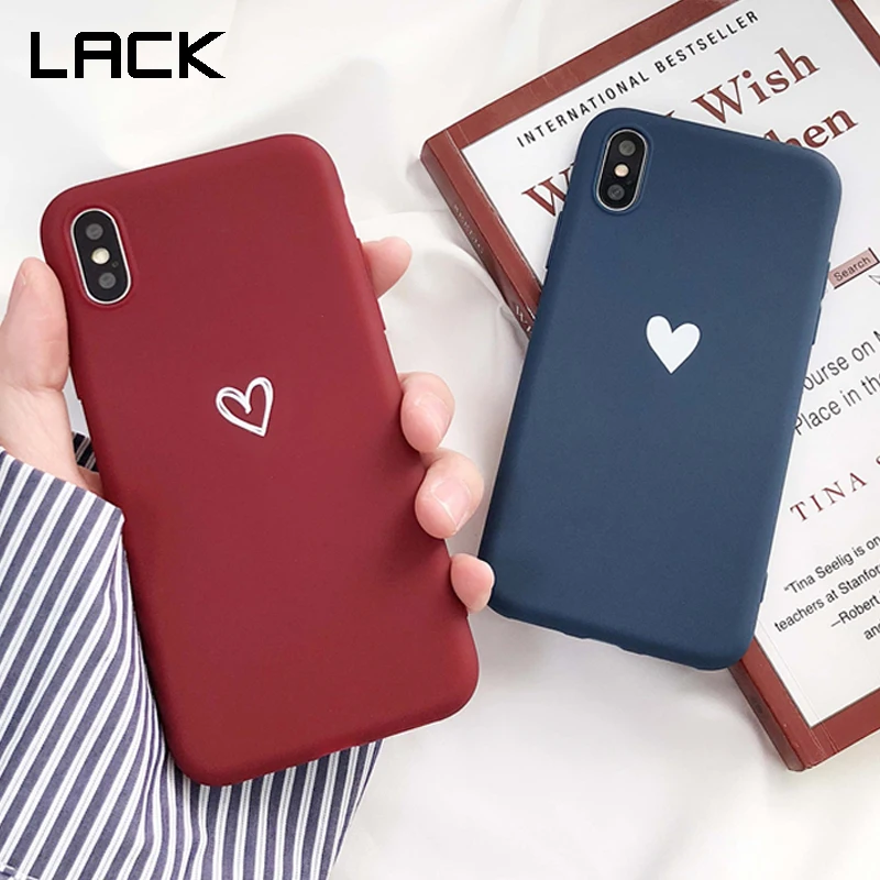 Чехол LACK для iphone XS Max с милыми сердечками мягкий чехол из ТПУ 6 6S 7 8 Plus X XR модная